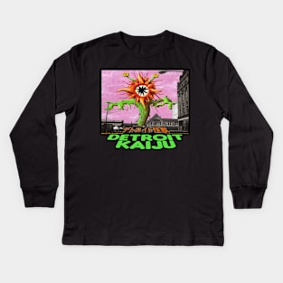 Shinohana, Death 'Flower Day' at Eastern Market! - Pete Coe's Detroit Kaiju series Kids Long Sleeve T-Shirt